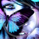 motyl twarz kobieta owady postacie motylek twarze motyle postać dziewczyna owad motylki