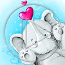 serce miłość słoń serduszka słonie słonik miłosne serduszko serca