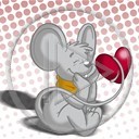 serce miłość kocham misiek maskotka sympatia Lubie myszka