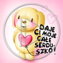 pies serce miłość serduszka piesek psy pieski napis miłosne tekst serduszko serca daje ci moje całe