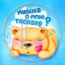 serce miłość miś misiek misie misio napis miłosne misiaczek tekst serca miśki myślisz o mnie troszkę misiaczki