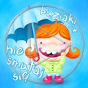 deszcz parasol parasolka napis dziewczynka buziaki tekst dziewczynki nie smutaj się