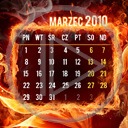 kalendarz dni miesiąc marzec 2010 kalendarze miesiące