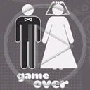 ślub para game over małżeństwo para młoda koniec gry