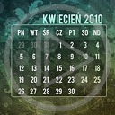 data kalendarz miesiąc 2010 kalendarze kwiecień