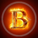 ogień znak litery płomień litera bbb