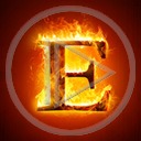 ogień znak litery płomień litera eee
