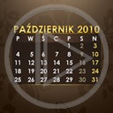 data kalendarz miesiąc kalendarze październik 2010