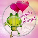 zwierzęta serce miłość żaba płaz napis miłosne żaby serca zwierze żabciu ty moja