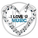 serce miłość muzyka nuty serduszka music melodia pięciolinia miłosne serduszko serca muzyczne I LOVE U