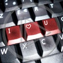 miłość kocham komputer klawiatura walentynki kochać miłosne walentynka kocham cię walentynkowe l love you