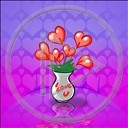 serce miłość kwiaty love wazon bukiet