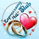 serce miłość ślub obrączki napis zaproszenie miłosne tekst serca zapraszamy  na ślub