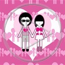 miłość love pink para emo różowy