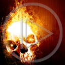 ogień kości czaszka kościotrup śmierć horror trup płomień czaszki straszne czacha kościotrupy