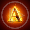 ogień znak litery płomień aaa litera