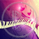 serce muzyka klawisze nutka nutki serca muzyczne