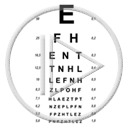 wzrok tablica litery napis plansza tekst czytać badanie wzroku