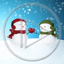 serce miłość zima para śnieg bałwan zakochani miłosne bałwany serca