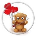 serce miłość miś balony serduszka balon misie misio miłosne misiaczek serca