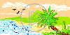 krajobraz słońce palma wyspa wakacje morze woda plaża plenery turystyka widok widoczek palmy krajobrazy widoczki widoki