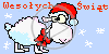 owca humor święta zima śnieg Boże Narodzenie życzenia wesołych świąt bożonarodzeniowe świąteczne życzenia świąteczne śnieżki