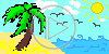 słońce wyspa morze plaża palmy