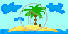 słońce palma wyspa morze woda plaża palmy