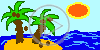 słońce palma wyspa morze woda plaża Hawaje widok palmy widoki