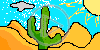 krajobraz kaktus Meksyk widok sahara kaktusy widoki