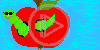 jabłko jedzenie robak robaczek jeść jem