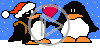 pingwin zima śnieg pingwiny pora roku