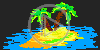palma wyspa wakacje morze ocean woda plaża noc gorąco palmy bezludna wyspa tropiki