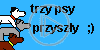 piesek psy pieski śmieszne trzy psy przyszły