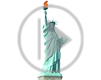 symbol turystyka płomień wolność stany zjednoczone ameryka statua wolności