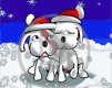 pies święta zima piesek śnieg psy szczeniak Boże Narodzenie zimno pada wesołych świąt śnieżki