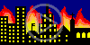 miasto płomienie pożar płomień miasta