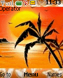 krajobraz słońce palma plenery widok palmy krajobrazy widoki plener